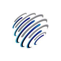 Tech Globe logo design for international business of global technology industries