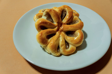 taro bread - dessert and sweet food