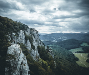 The Cimone Rock Tower. The Peilstein. Austria.