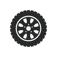 Obraz premium car wheels icon vector template