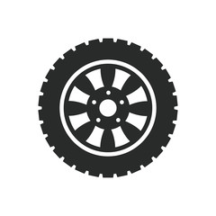 car wheels icon vector template