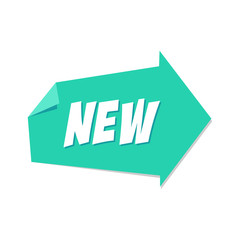 Pointing Folded Paper New Label