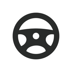 steering wheel icon vector template