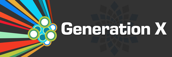 Generation X Colorful Dark Background 