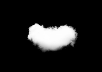 white clouds on black background