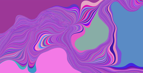 Abstract fluid background. Digital colorful illustration.
