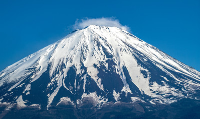 Beautiful of Mountain Fuji in spring. Japan
