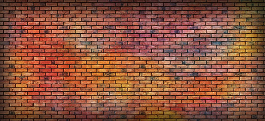 Graffiti brick wall,