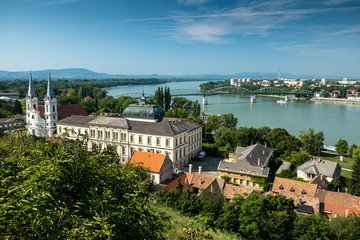 Fototapeta na wymiar The Christian Museum as seen from the Castle hill. Esztergom; Hungary,