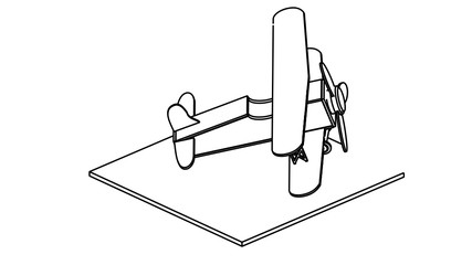 coloring page of the airplane