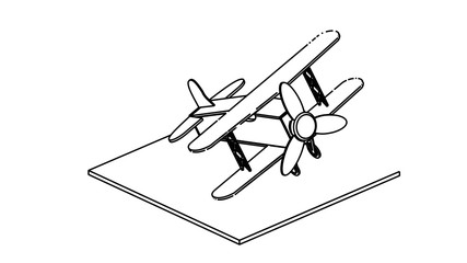 coloring page of the airplane