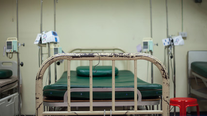 patient bed in hospital