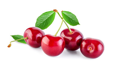Cherry isolated on white background