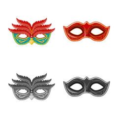 Vector design of luxury and celebration logo. Set of luxury and hide vector icon for stock.