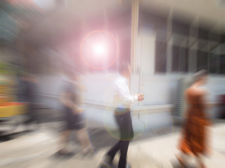 Blurred abstract images from funeral events.