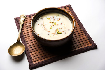 Basundi / Rabri or Rabdi - is a dessert made of condensed  milk and dry fruits 