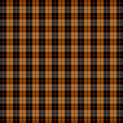 Halloween Tartan plaid. Scottish cage background