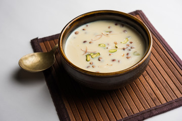 Basundi / Rabri or Rabdi - is a dessert made of condensed  milk and dry fruits 
