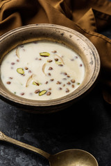 Basundi / Rabri or Rabdi - is a dessert made of condensed  milk and dry fruits 