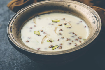 Basundi / Rabri or Rabdi - is a dessert made of condensed  milk and dry fruits 