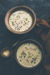 Basundi / Rabri or Rabdi - is a dessert made of condensed  milk and dry fruits 