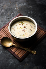 Basundi / Rabri or Rabdi - is a dessert made of condensed  milk and dry fruits 