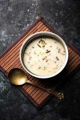 Basundi / Rabri or Rabdi - is a dessert made of condensed  milk and dry fruits 