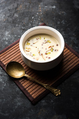 Basundi / Rabri or Rabdi - is a dessert made of condensed  milk and dry fruits 