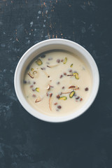 Basundi / Rabri or Rabdi - is a dessert made of condensed  milk and dry fruits 
