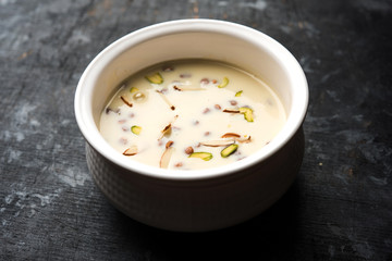 Basundi / Rabri or Rabdi - is a dessert made of condensed  milk and dry fruits 
