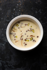 Basundi / Rabri or Rabdi - is a dessert made of condensed  milk and dry fruits 