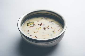 Basundi / Rabri or Rabdi - is a dessert made of condensed  milk and dry fruits 