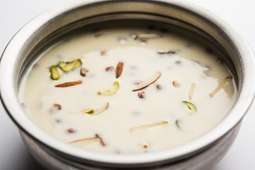 Basundi / Rabri or Rabdi - is a dessert made of condensed  milk and dry fruits 