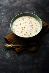 Basundi / Rabri or Rabdi - is a dessert made of condensed  milk and dry fruits 