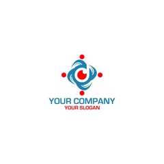 D Vision Community Logo Design Vector