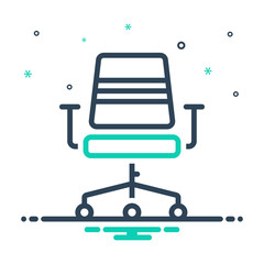 mix icon for chair pedestal