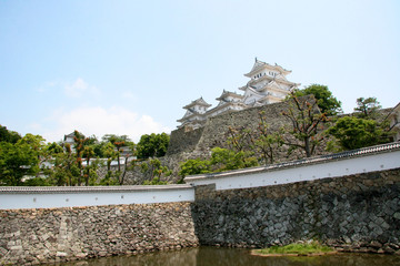 姫路城天守と三国堀