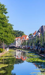 Fototapeta na wymiar Reflections of Delft Canals