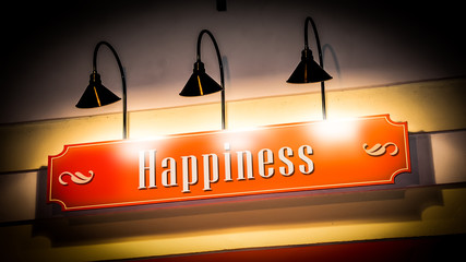 Street Sign to Happiness