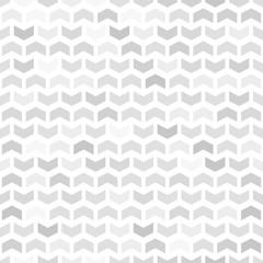 Geometric pattern with light gray arrows. Geometric modern ornament. Seamless abstract background