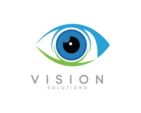 Eye Logo design vector template.Creative camera media icon. Global vision logotype.