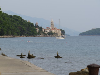 Part of the Old town of rab croatia