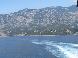view of the sea and mountains