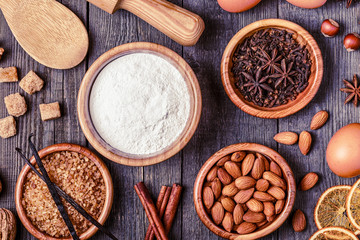 Ingredients for cooking baking.