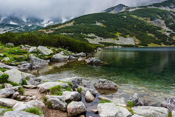 Beautiful lake in Tatra mountains. Poland