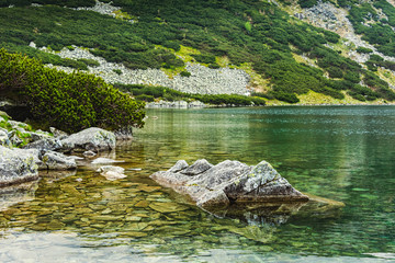 Beautiful lake in Tatra mountains. Poland