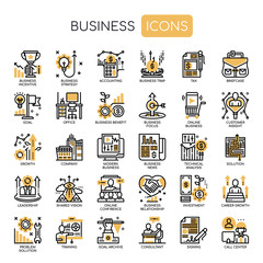 Business Elements , Thin Line and Pixel Perfect Icons