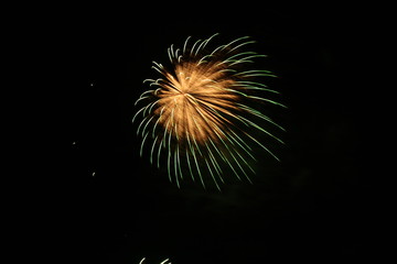 Fireworks in Shibetsu, Hokkaido, Japan