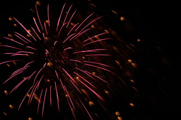 Fireworks in Shibetsu, Hokkaido, Japan