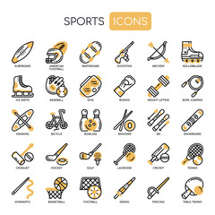 Sport , Thin Line and Pixel Perfect Icons